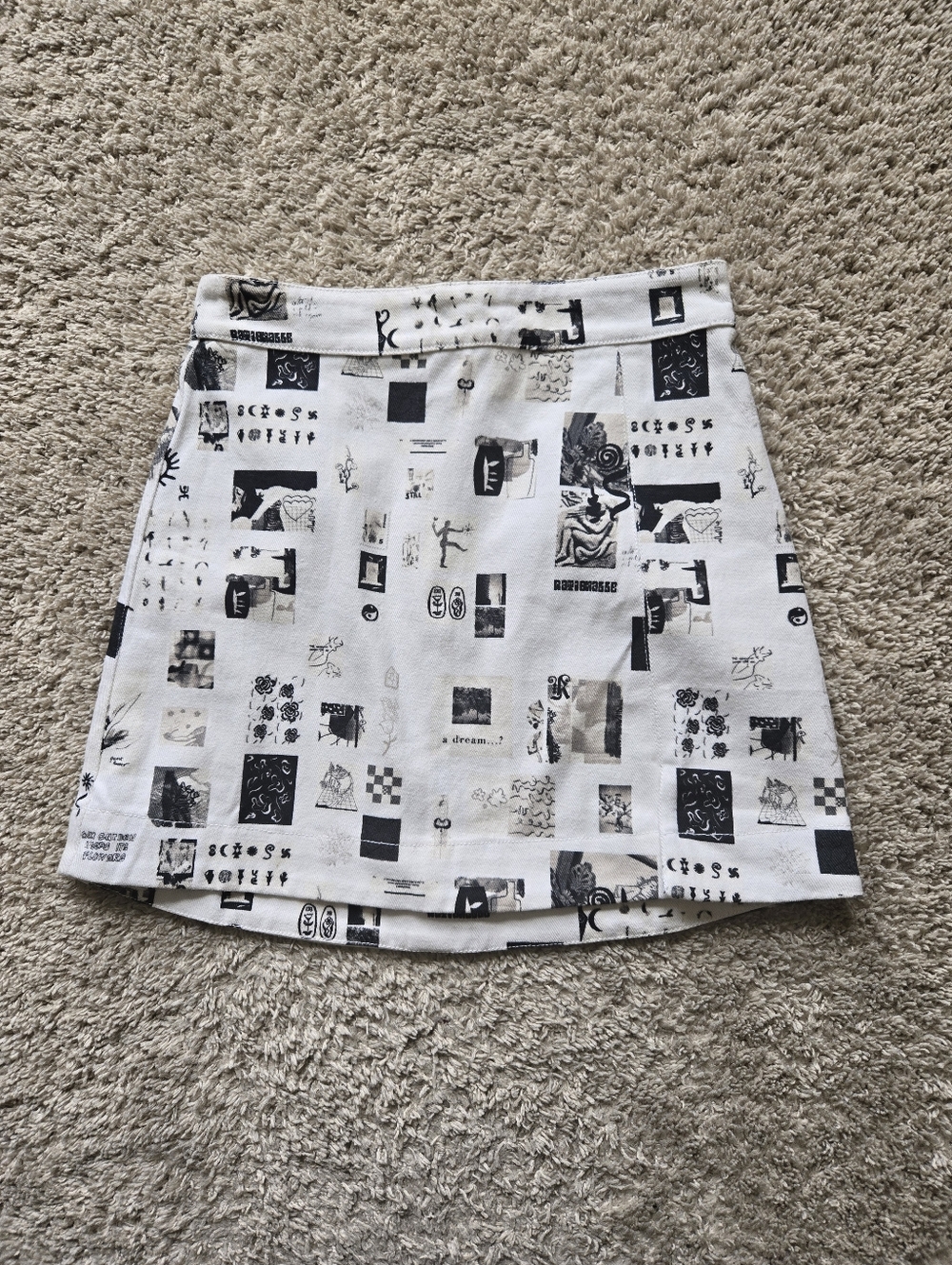Rationalle Printed Mini Skirt Womens XS